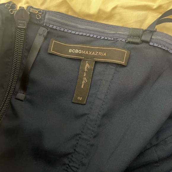 BCBG Max Azria Navy silk maxi size 2 - Picture 5 of 7